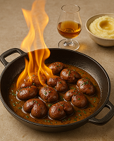 Rognons de veau flambés
