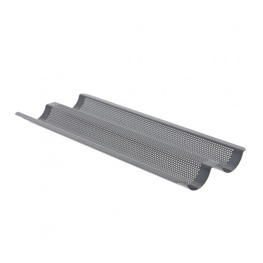 Plaque de cuisson perforée pour 2 Baguettes - De Buyer