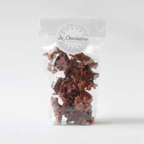 Rochers amande NOIR ET LAIT - 100g