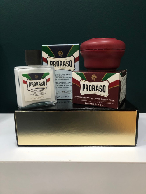 Coffret rasage pour barbe dure